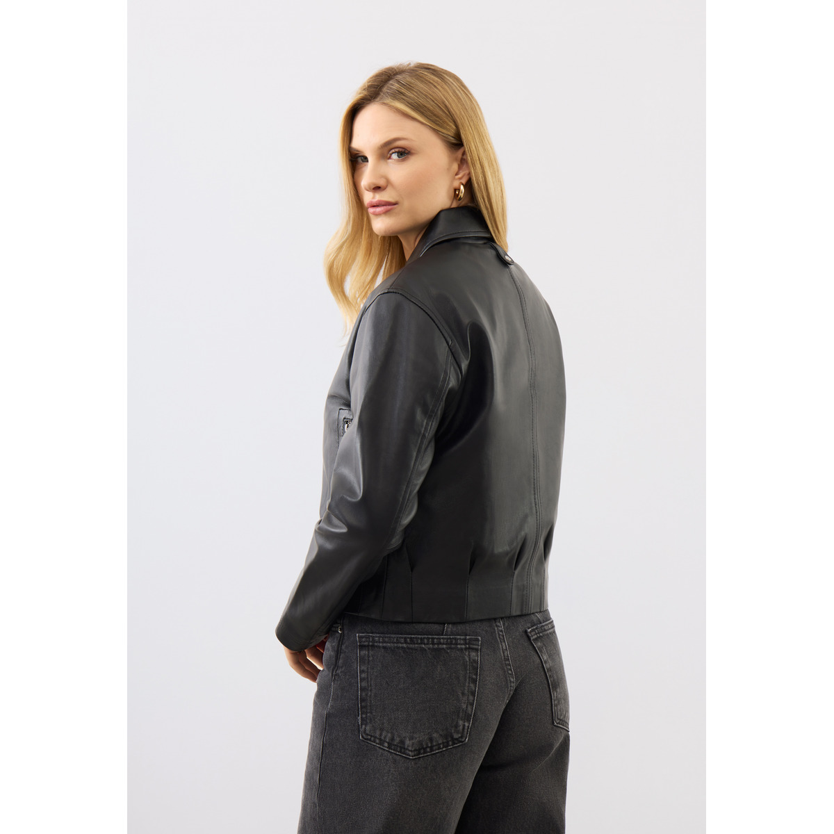 Bolongaro Trevor Flora Bomber Lederjacke schwarz