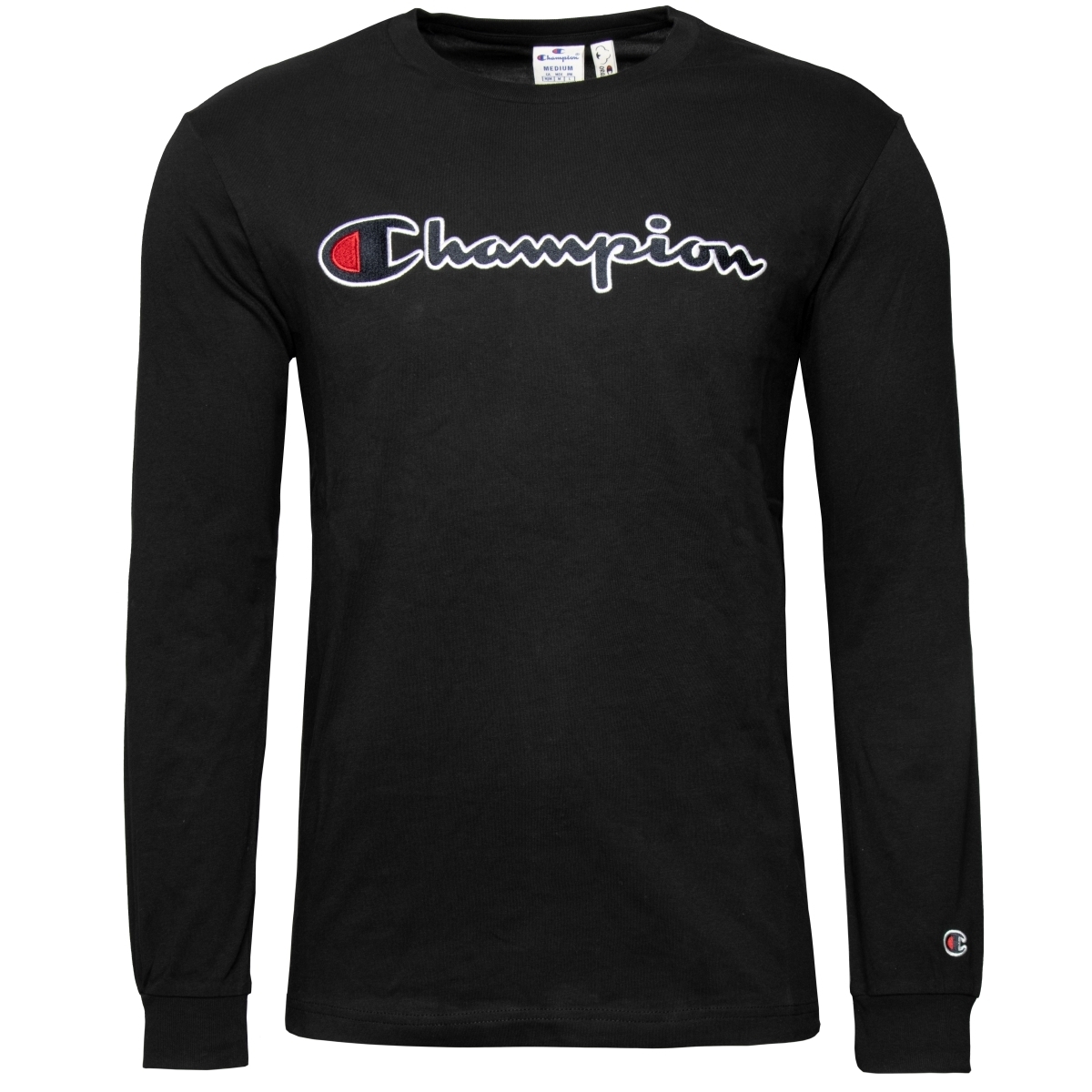 Champion Crewneck Long Sleeve Langarmshirt schwarz