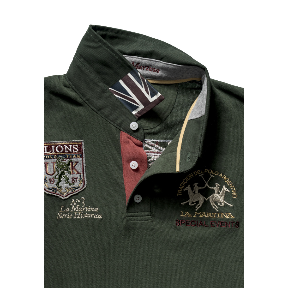 La Martina MBP600 Poloshirt LS dunkelgruen