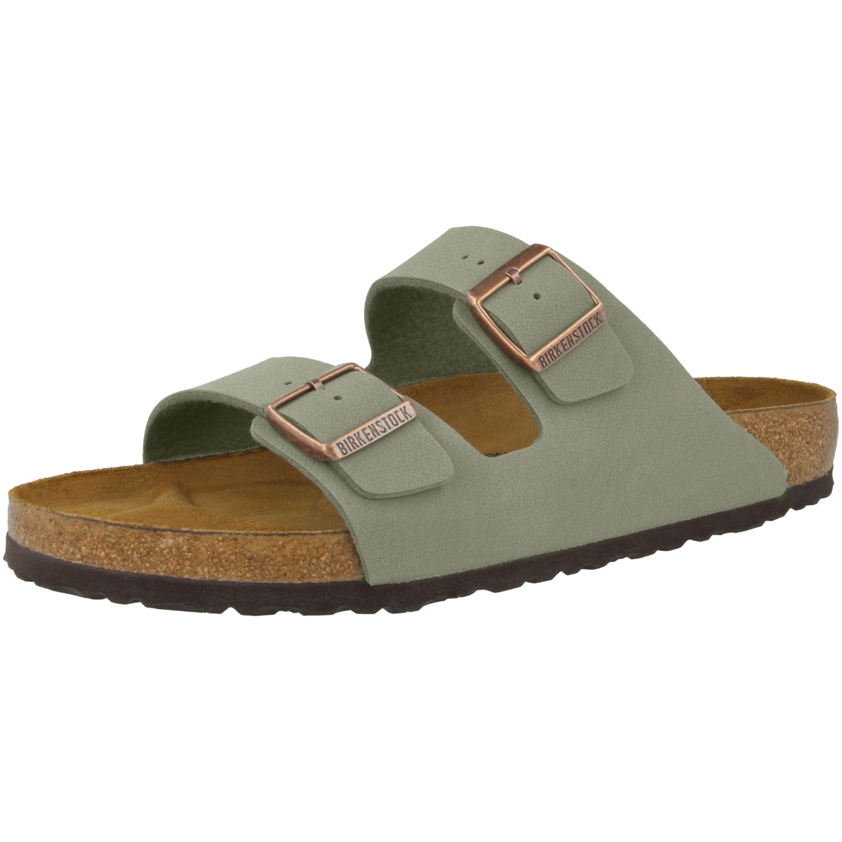 Birkenstock Arizona Birko-Flor Nubuk Sandale normal grau Birkenstock Arizona Birko-Flor Nubuk Sandale normal grau