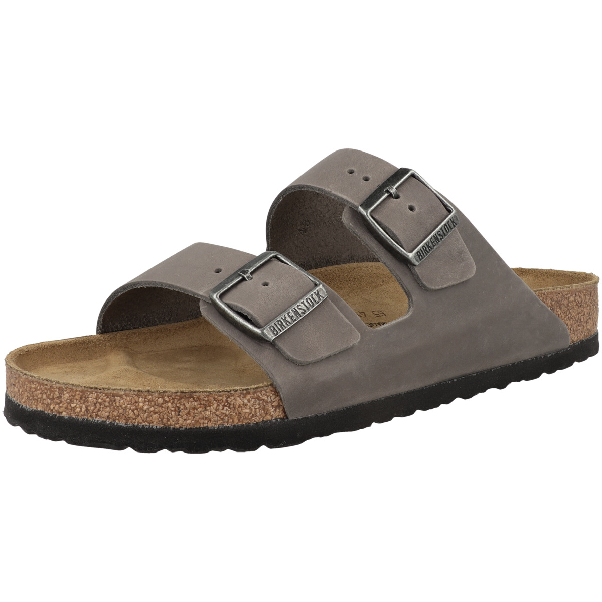 Birkenstock Arizona geöltes Nubukleder Sandale normal dunkelgrau Birkenstock Arizona geöltes Nubukleder Sandale normal dunkelgrau