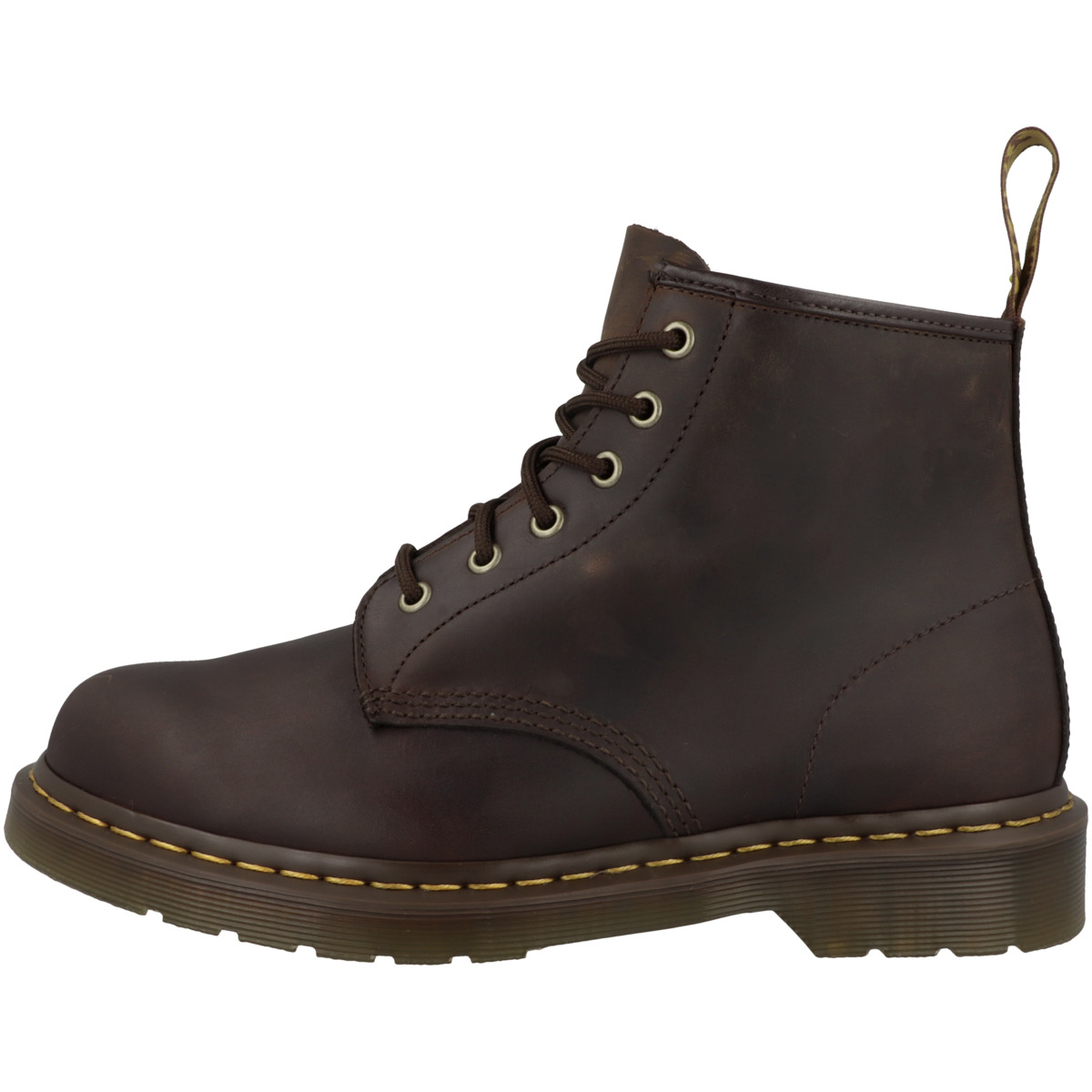 Dr. Martens 101 Yellow Stich Boots dunkelbraun