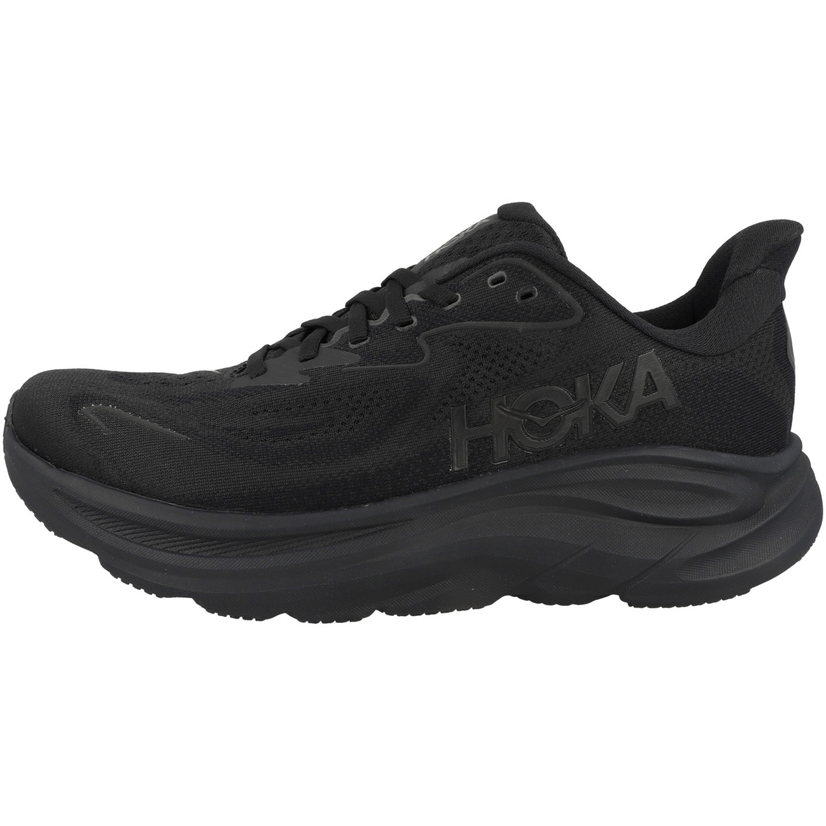 HOKA Clifton 10 WIDE Laufschuhe schwarz
