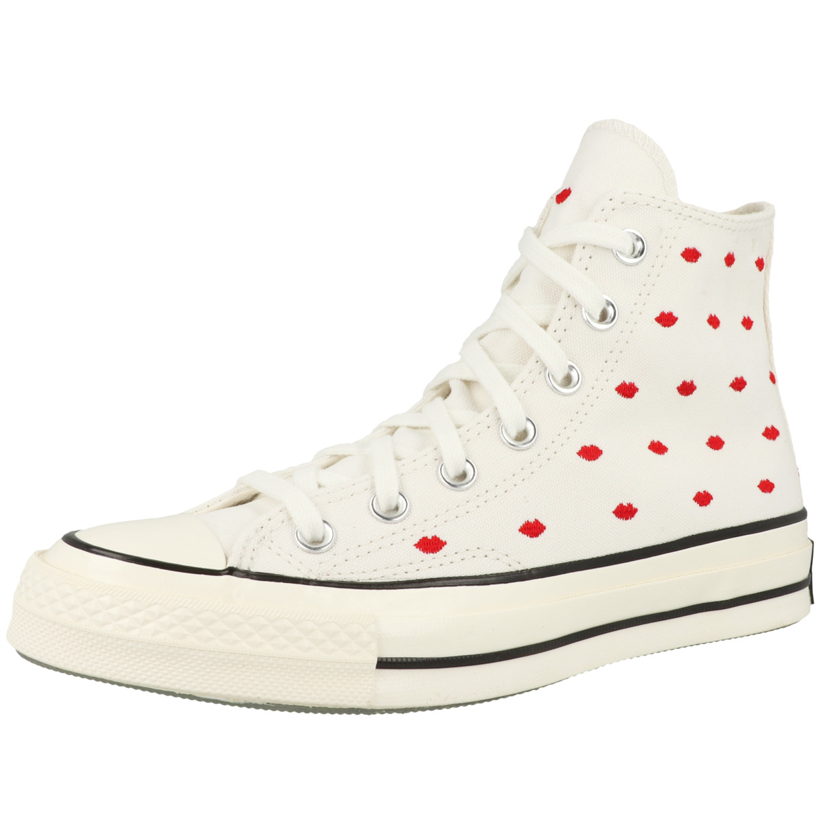 Converse Chuck 70 High Embroidered Lips Sneaker beige Converse Chuck 70 High Embroidered Lips Sneaker beige