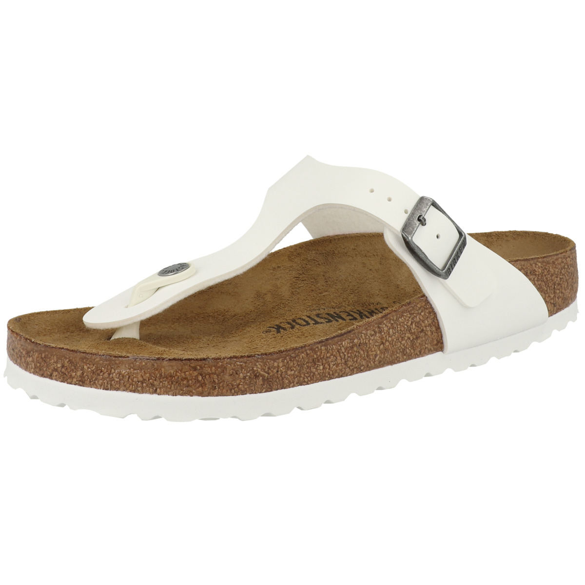 Birkenstock Gizeh Birko-Flor Sandale normal weiss
