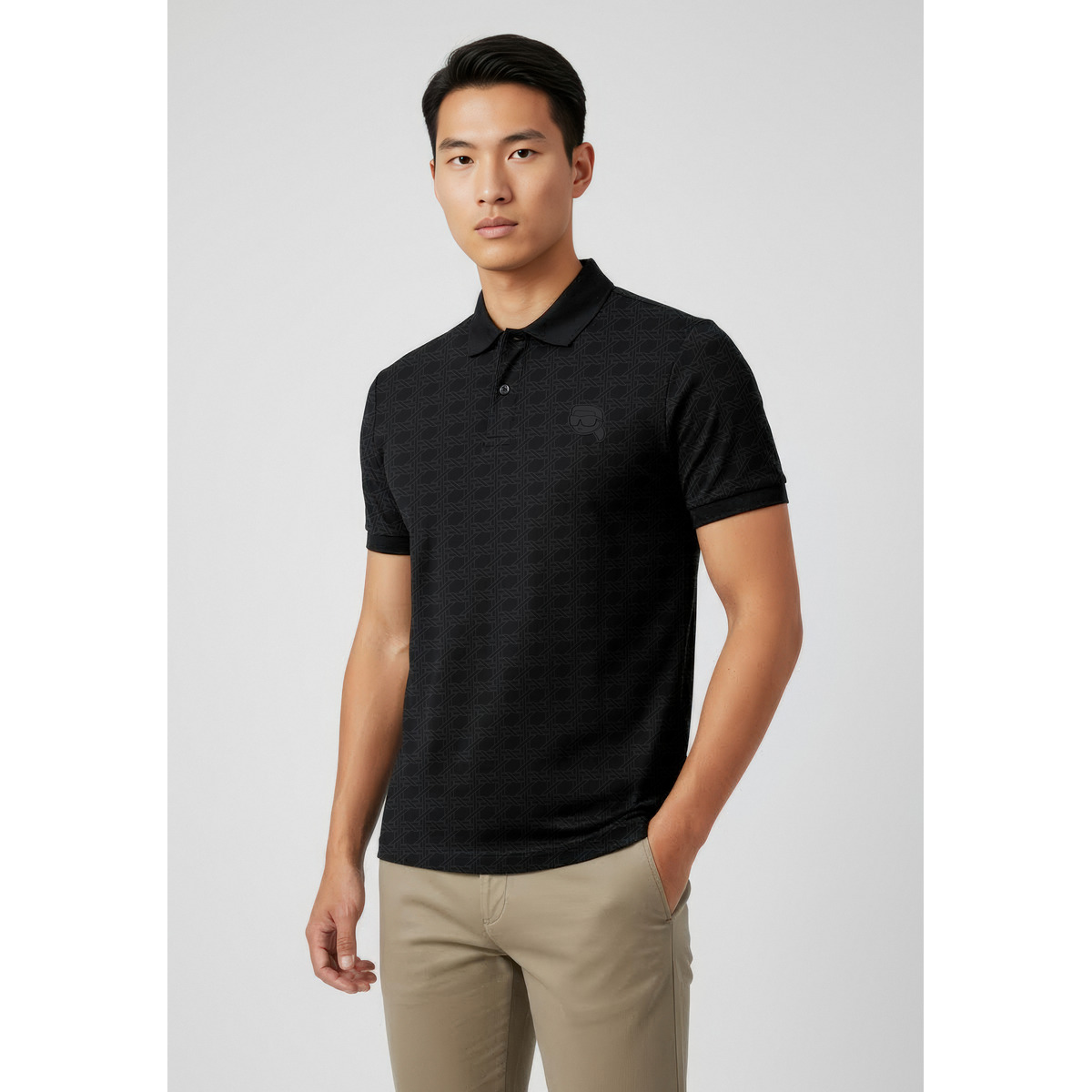 KARL LAGERFELD 745071 Poloshirt schwarz