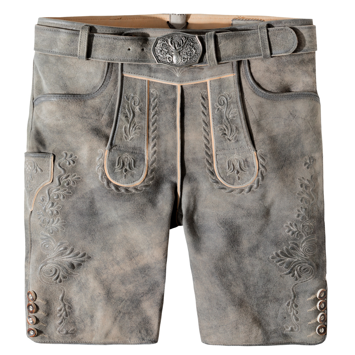 Stockerpoint Oliver Lederhose grau