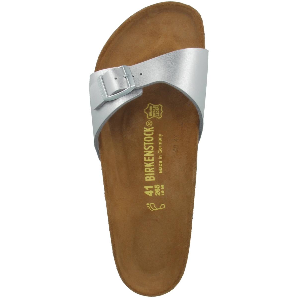Birkenstock Madrid Birko-Flor Sandale schmal silber Birkenstock Madrid Birko-Flor Sandale schmal silber