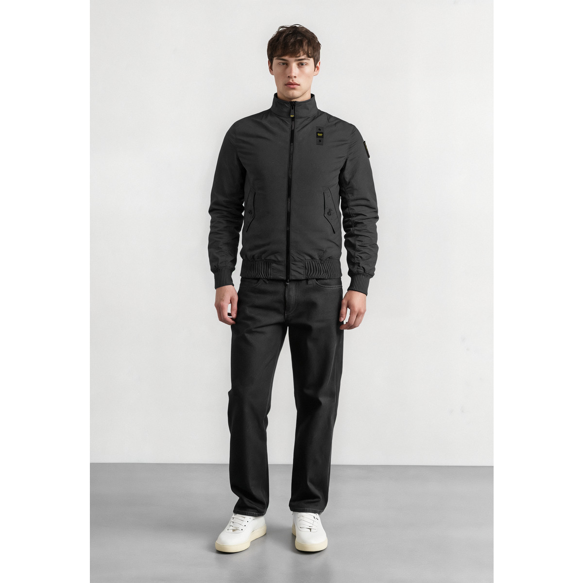 Blauer Alwin Übergangsjacke schwarz