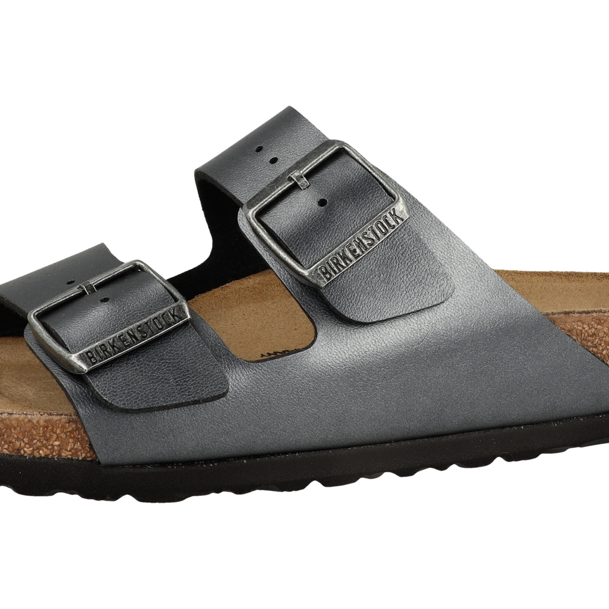 Birkenstock Arizona Birko-Flor Sandale schmal schwarz Birkenstock Arizona Birko-Flor Sandale schmal schwarz
