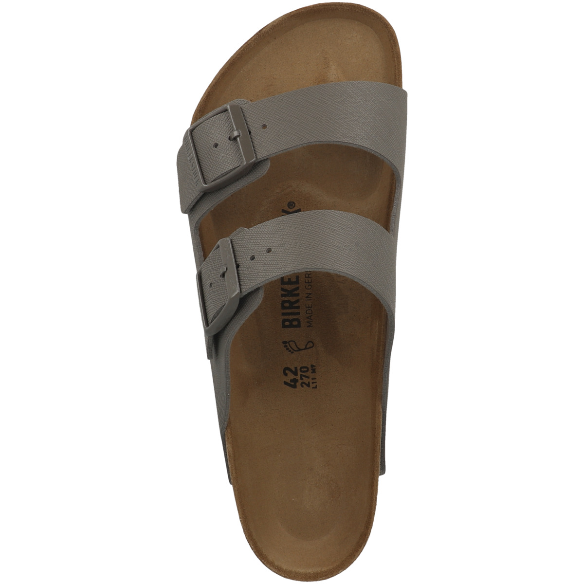 Birkenstock Arizona Birko-Flor Sandale normal grau