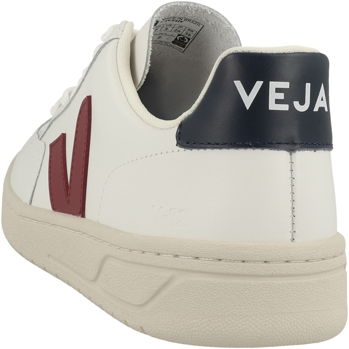 VEJA V-12 Leather Sneaker low weiss