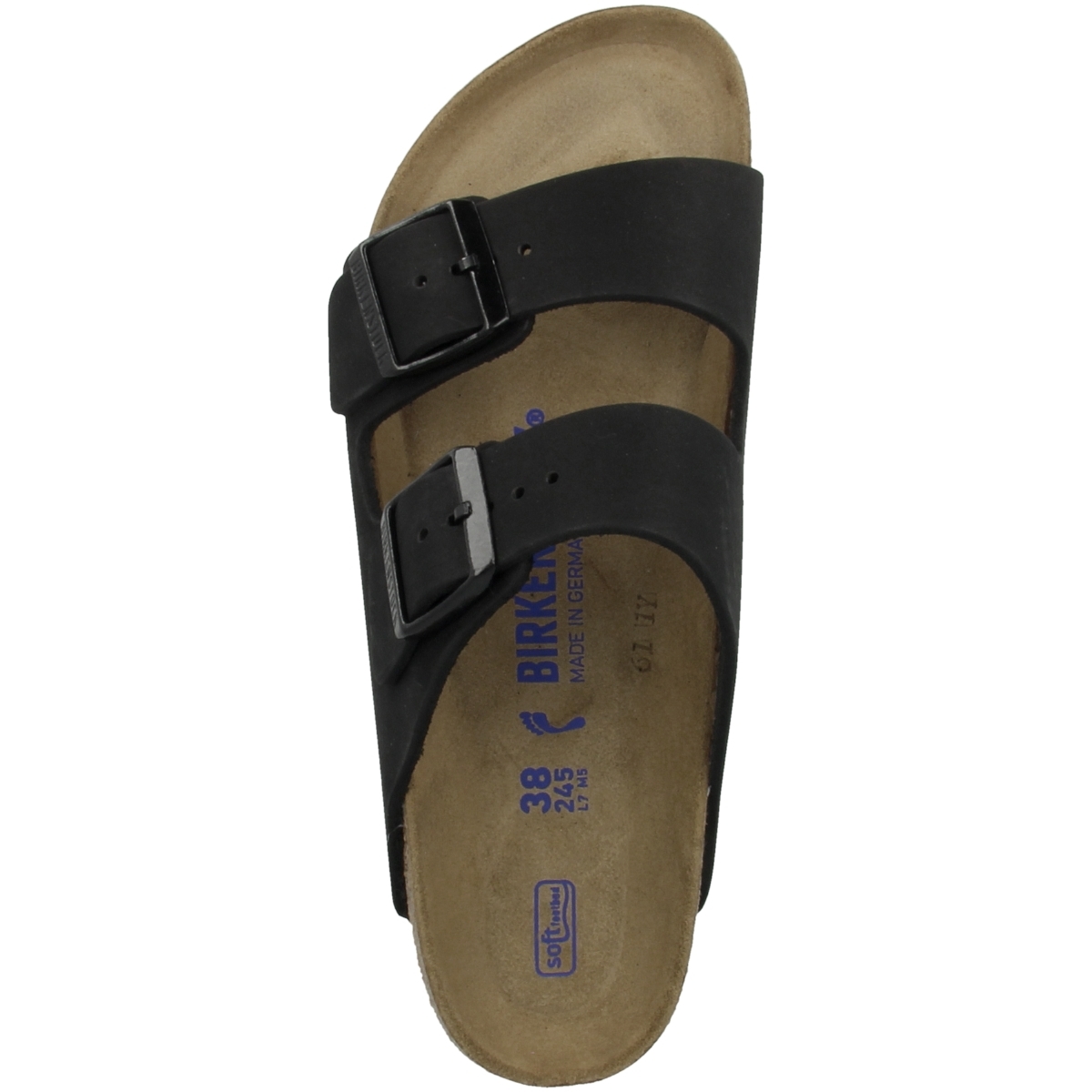 Birkenstock Arizona SFB Nubukleder Sandale Weichbettung normal schwarz Birkenstock Arizona SFB Nubukleder Sandale Weichbettung normal schwarz