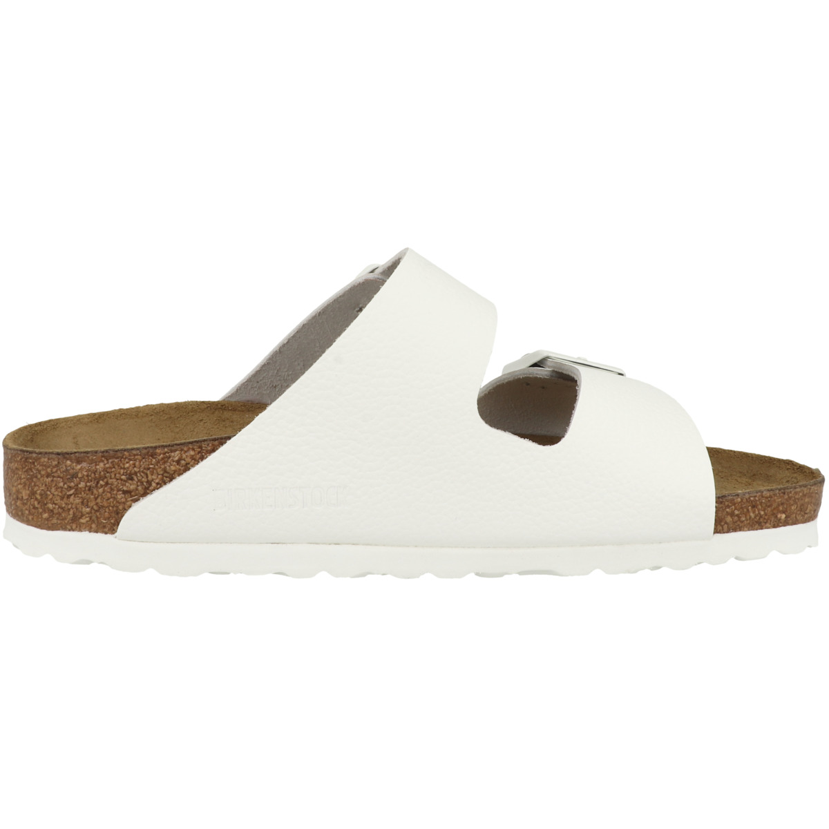 Birkenstock Arizona Naturleder Sandale schmal weiss Birkenstock Arizona Naturleder Sandale schmal weiss