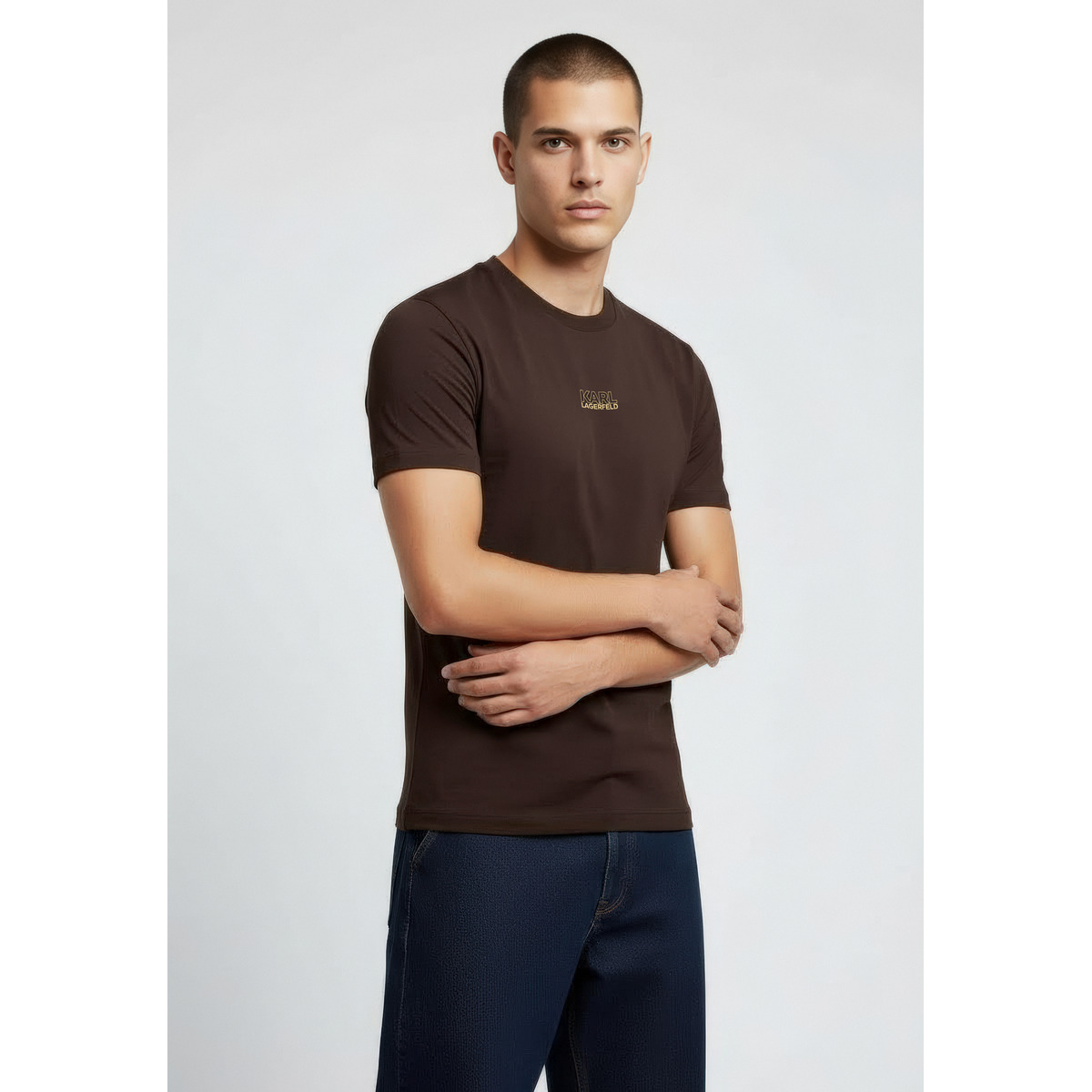 KARL LAGERFELD 755034 T-Shirt dunkelbraun