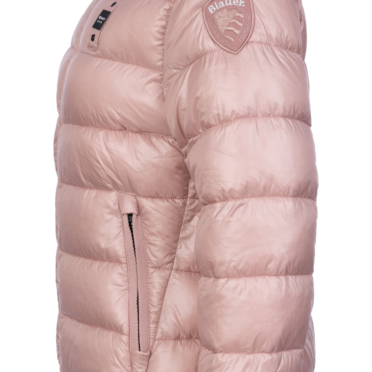 Blauer Caroll Steppjacke rosa