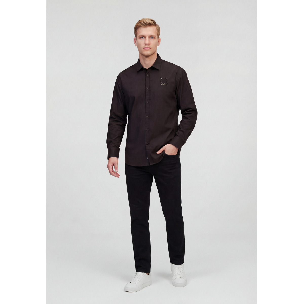 KARL LAGERFELD 605916 Hemd dunkelbraun