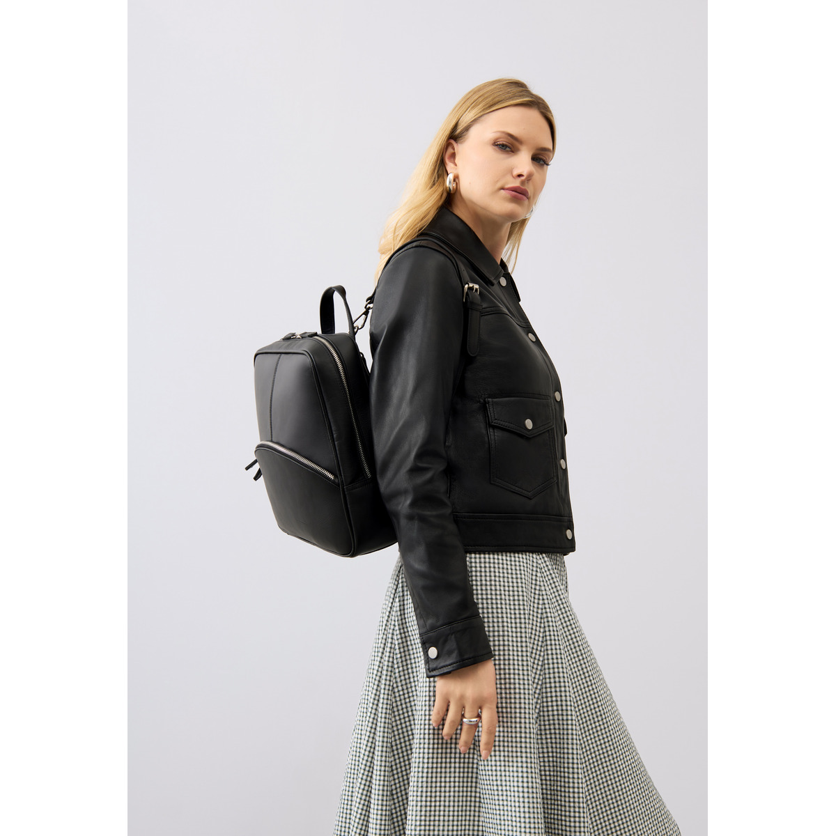 Bolongaro Trevor Finchley Backpack Lederrucksack schwarz