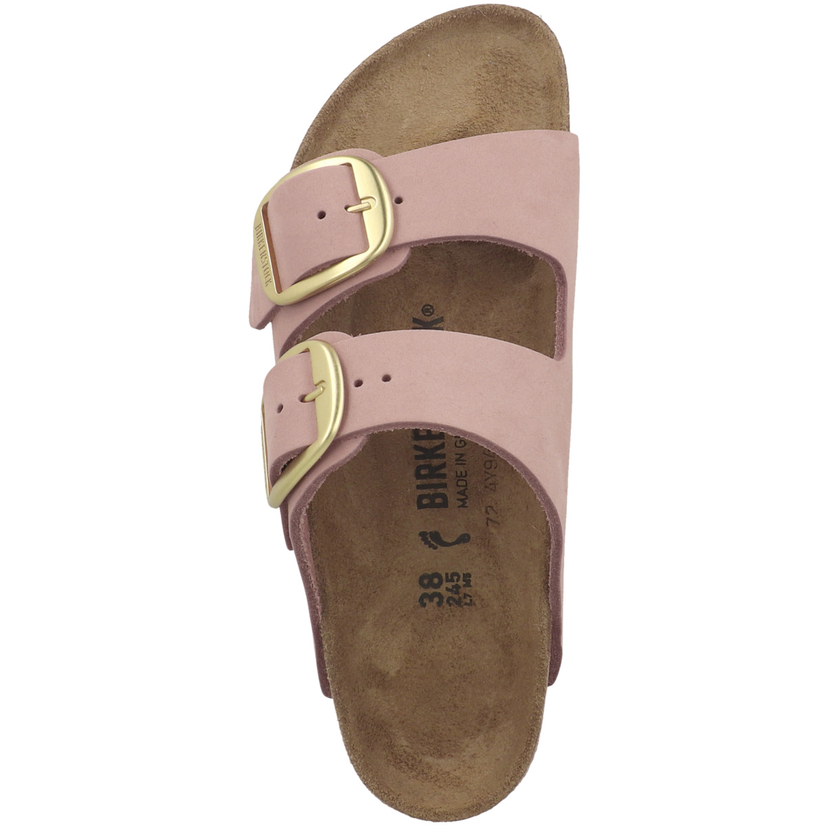 Birkenstock Arizona Big Buckle Nubukleder Sandale schmal rosa Birkenstock Arizona Big Buckle Nubukleder Sandale schmal rosa