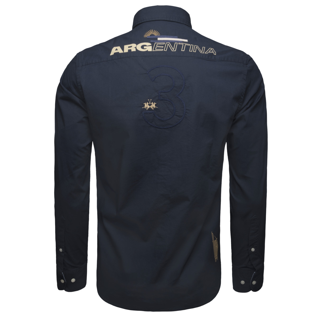 La Martina MAC601 Hemd dunkelblau La Martina MAC601 Hemd dunkelblau