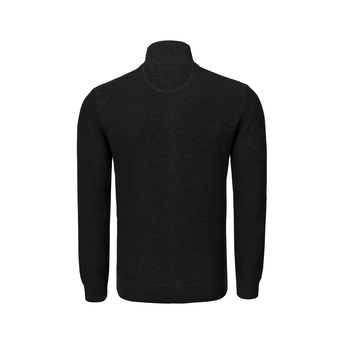 GANT Micro Textured Cotton Zip  Strickjacke schwarz