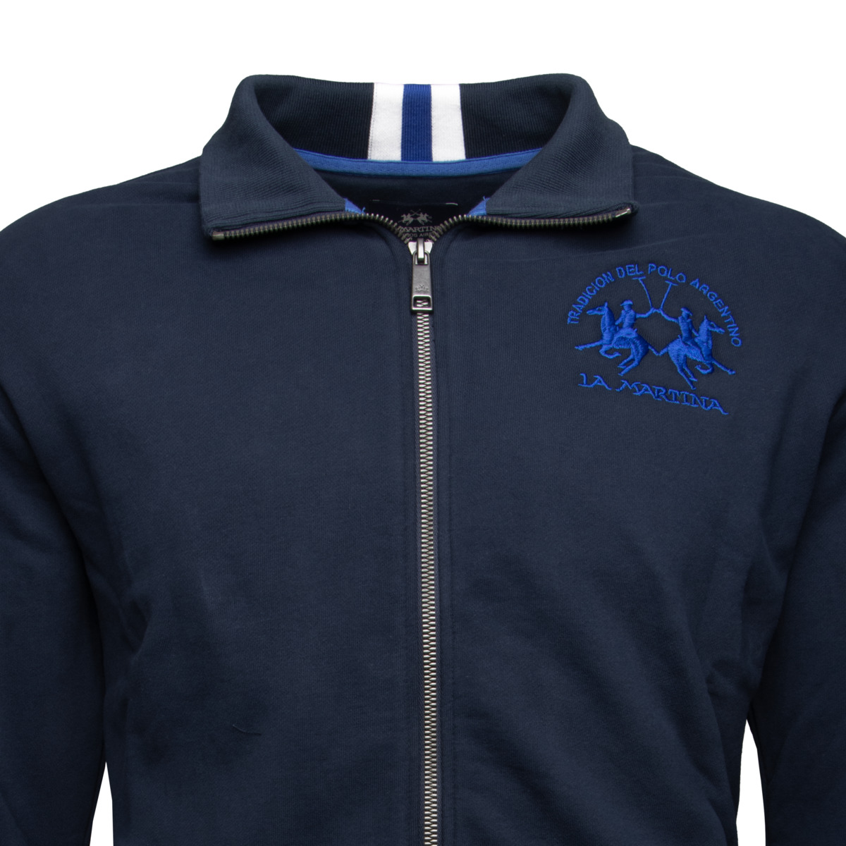 La Martina MAF300 Sweatjacke dunkelblau La Martina MAF300 Sweatjacke dunkelblau