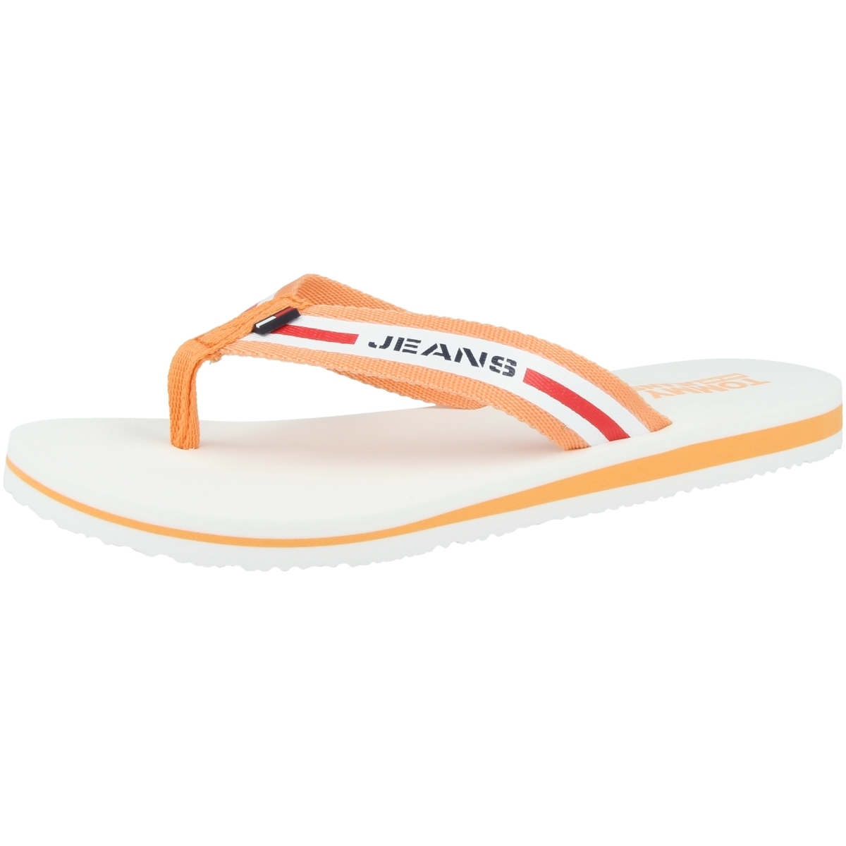 Tommy Hilfiger Tommy Jeans Chunky Tape Flat Beach Sandal Zehensandale orange