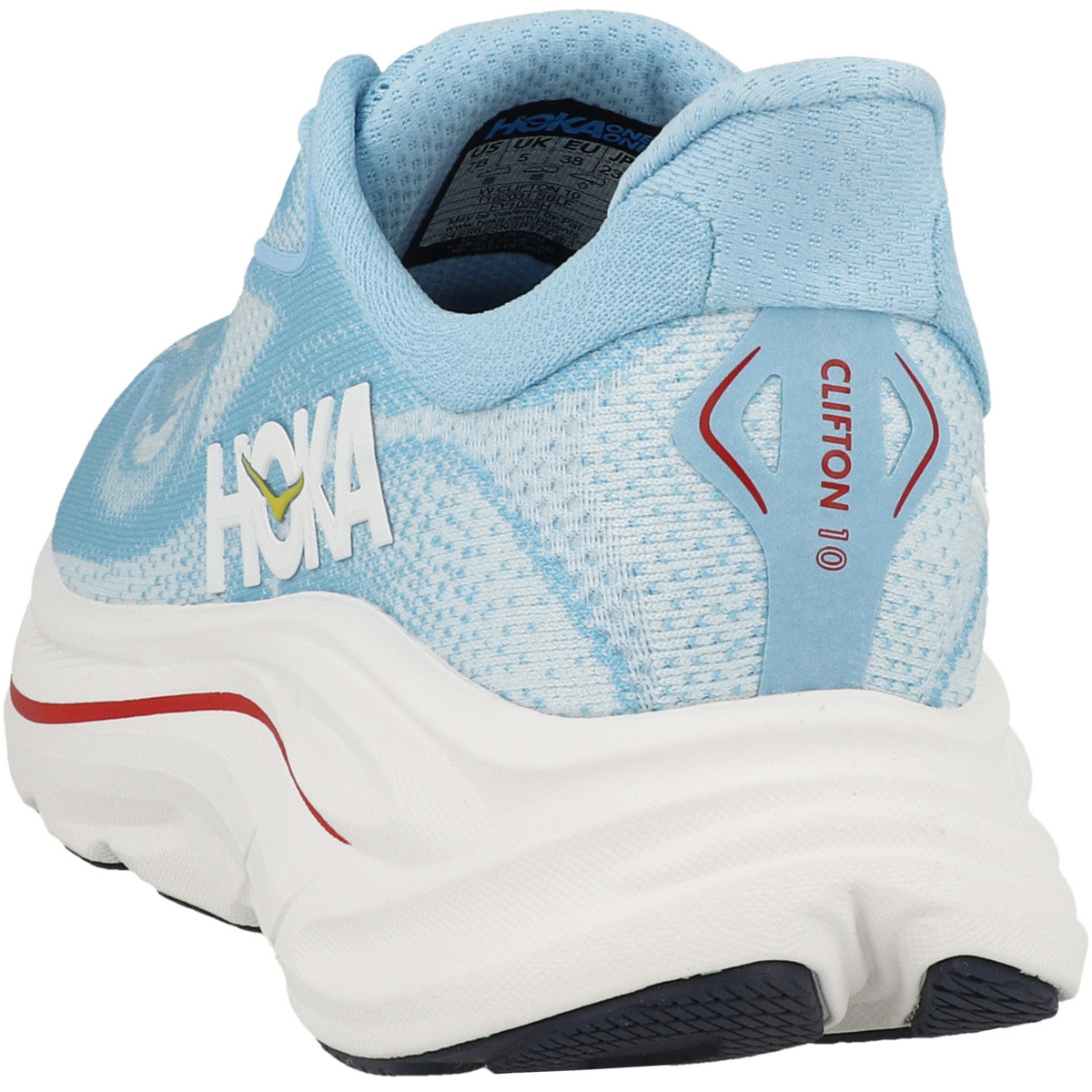 HOKA Clifton 10 Laufschuhe hellblau