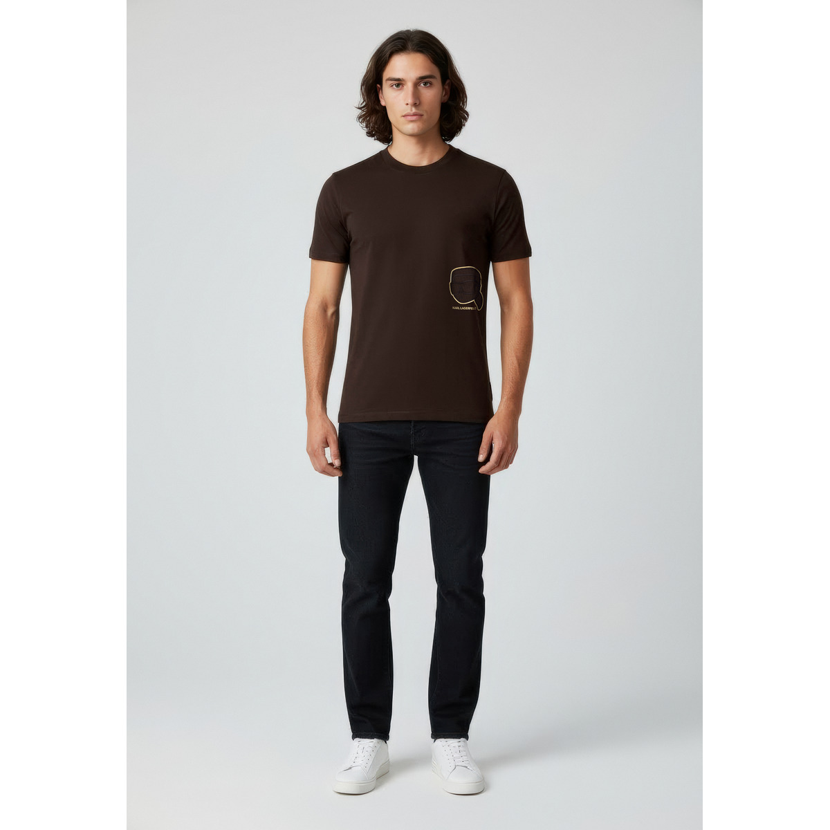 KARL LAGERFELD 755035 T-Shirt dunkelbraun