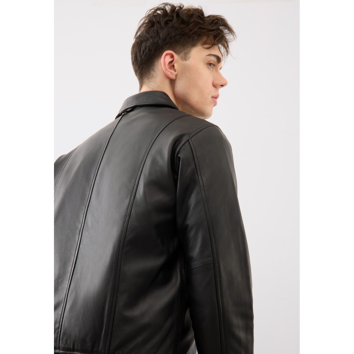 Bolongaro Trevor Beckett Jacket Lederjacke schwarz