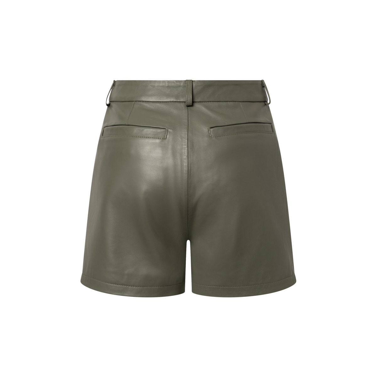 Bolongaro Trevor Sasha Short Ledershorts dunkelgruen