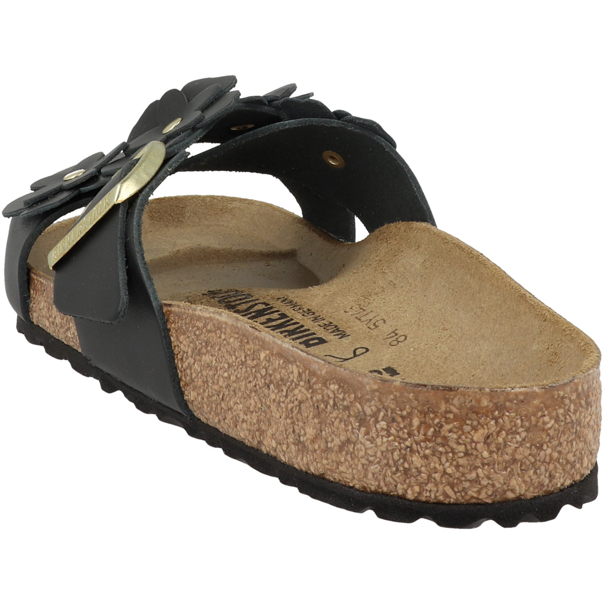 Birkenstock Siena Flower Naturleder Sandale normal schwarz