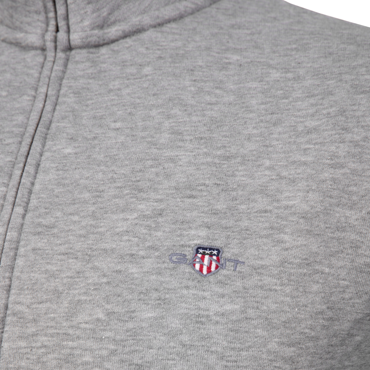 GANT Reg Shield Full Zip Sweatjacke grau