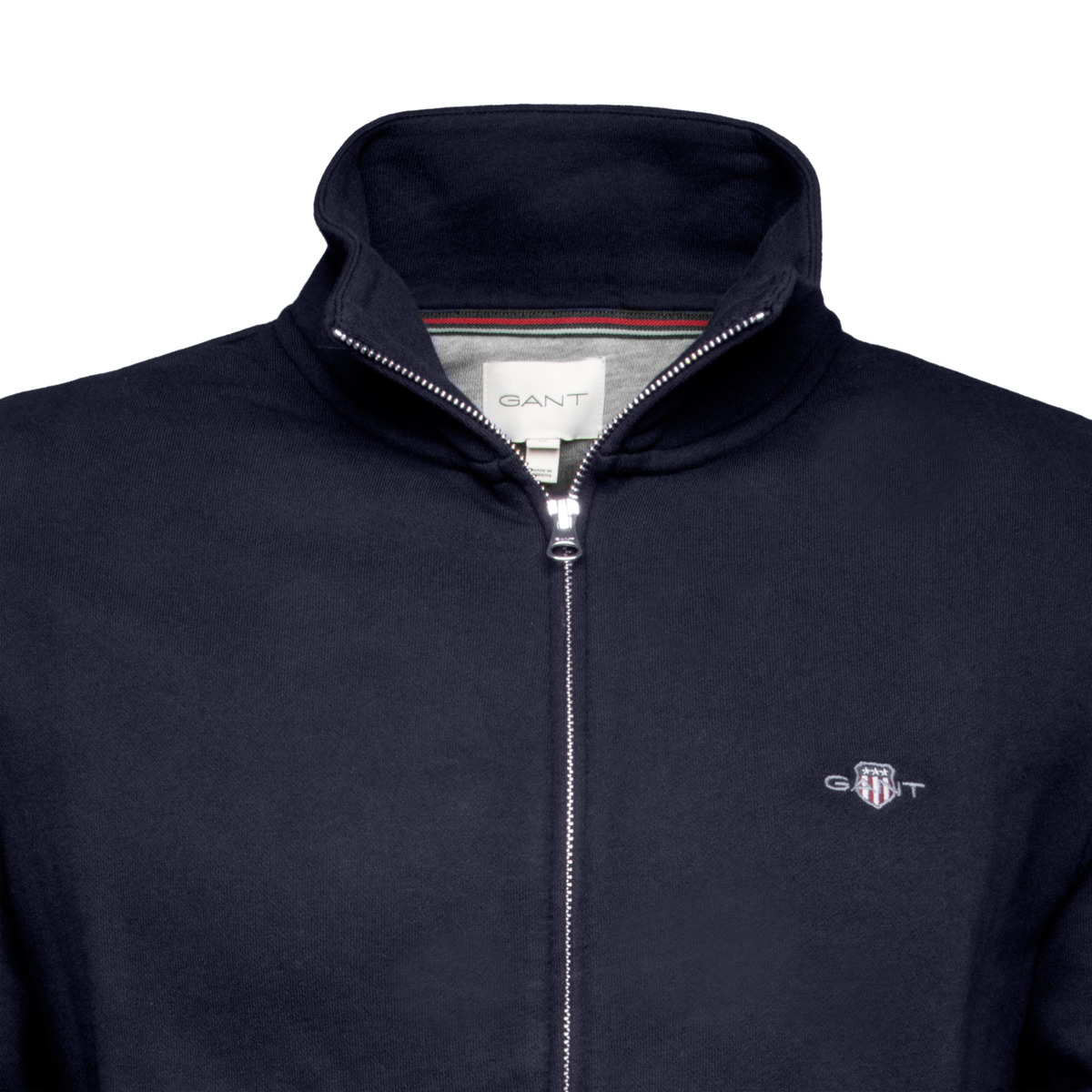 GANT Reg Shield Full Zip Sweatjacke dunkelblau