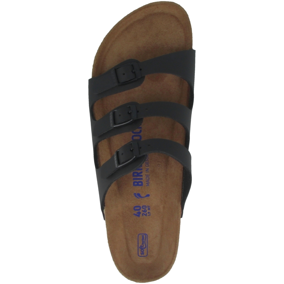 Birkenstock Florida SFB Birko-Flor Sandale Weichbettung schmal schwarz