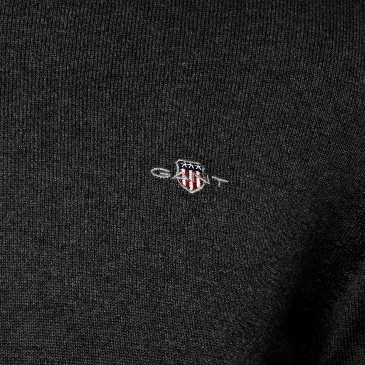 GANT Classic Cotton C-Neck Pullover schwarz