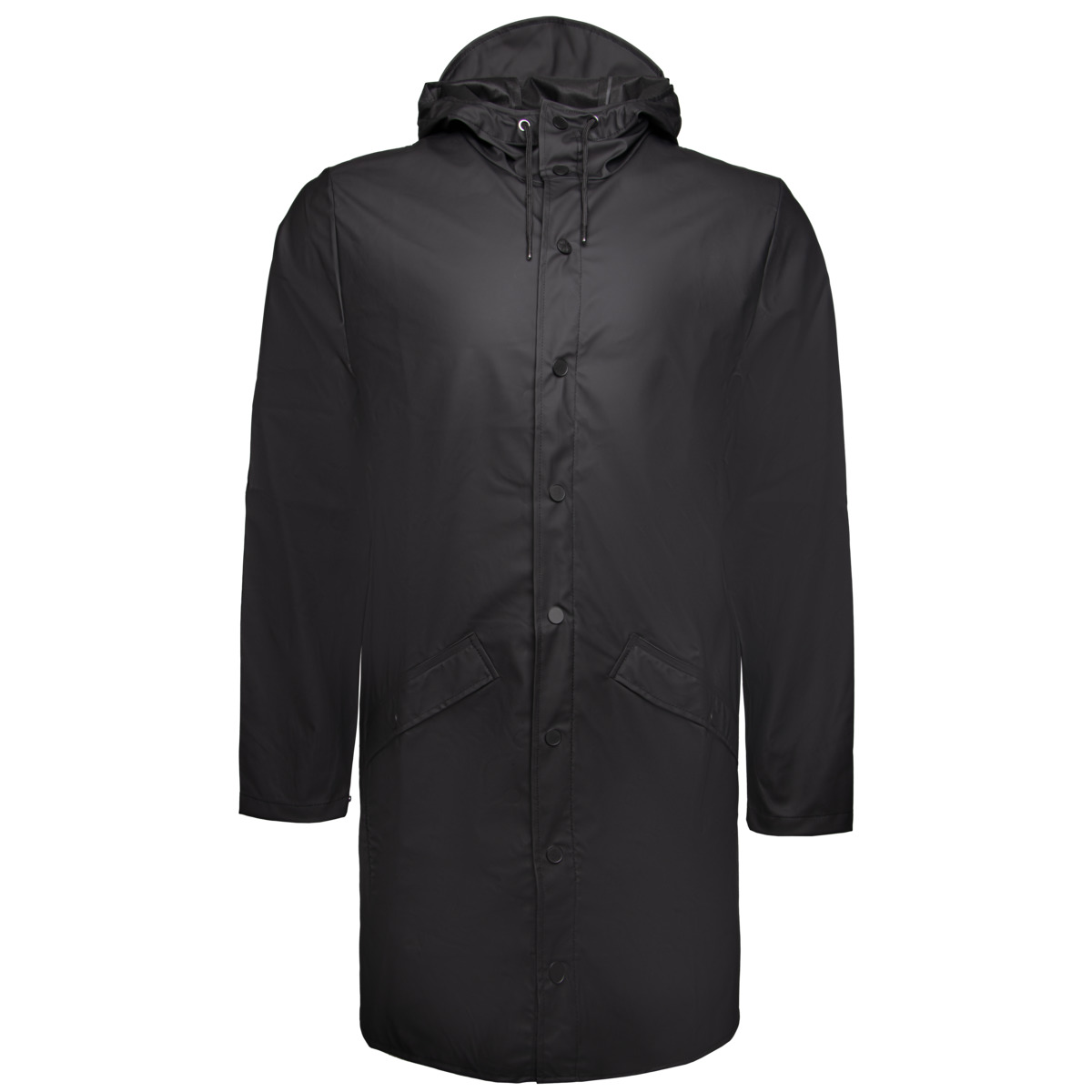 Rains Long Jacket W3 Regenjacke schwarz