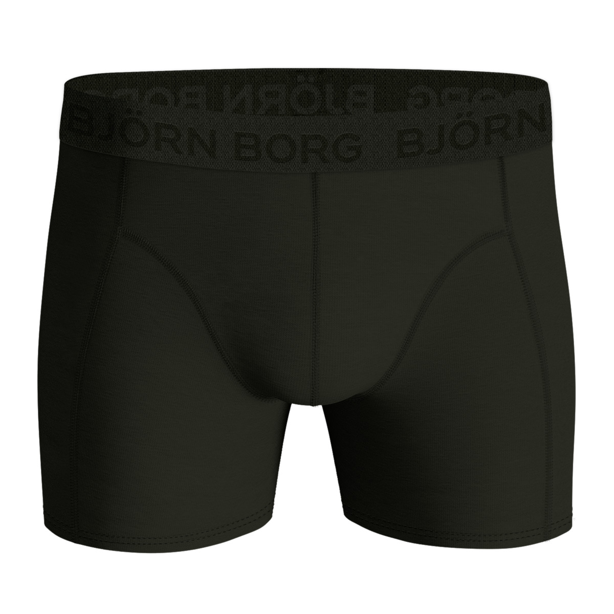 Björn Borg Cotton Stretch Boxer 5er Pack Boxershorts dunkelgruen