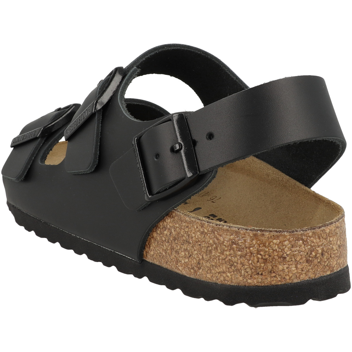 Birkenstock Milano Naturleder Sandale schmal schwarz Birkenstock Milano Naturleder Sandale schmal schwarz