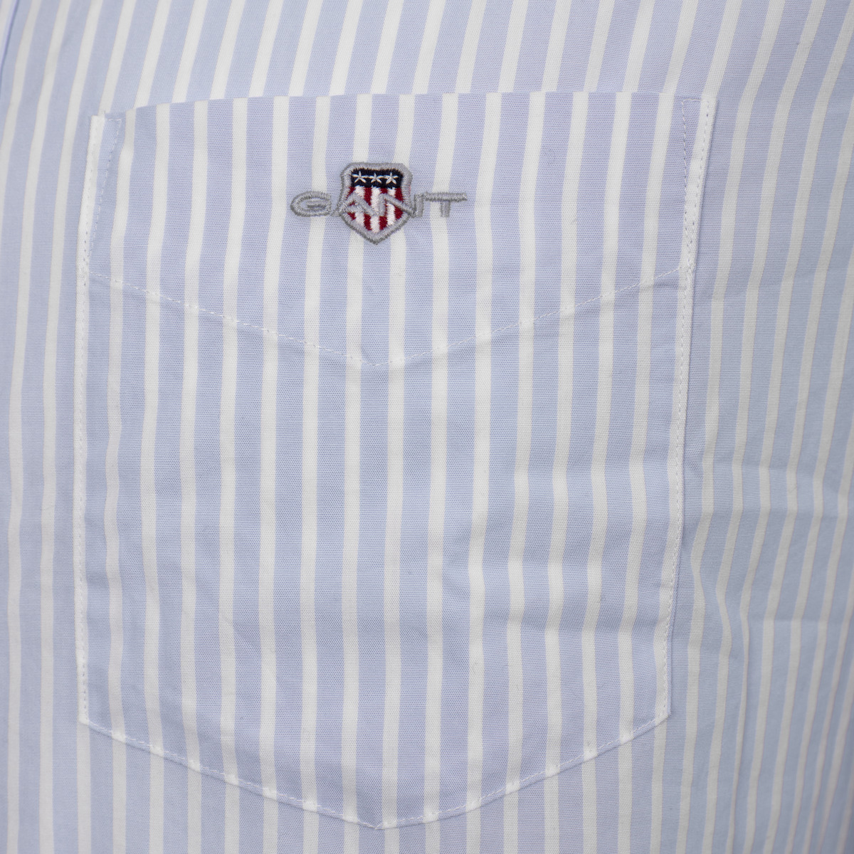 GANT Reg Classic Poplin Stripe Hemd hellblau