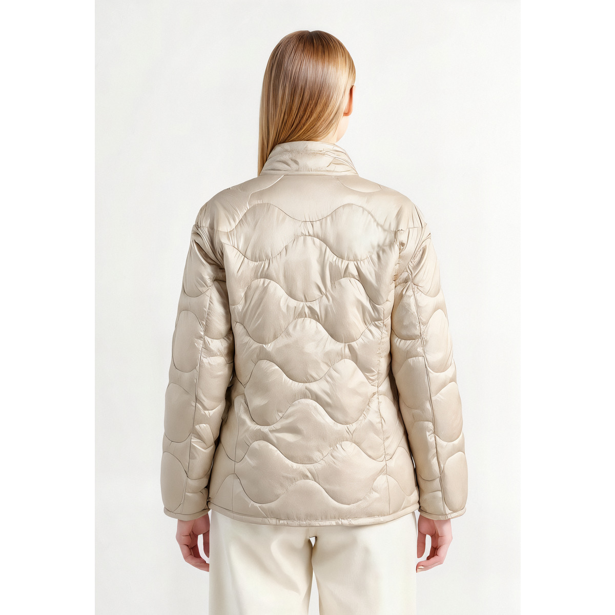 Blauer Marcy Steppjacke beige
