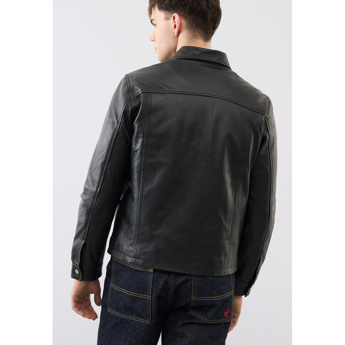 Bolongaro Trevor Tyler Jacket Lederjacke schwarz
