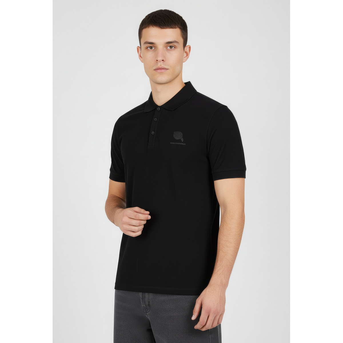 KARL LAGERFELD 745015 Poloshirt schwarz