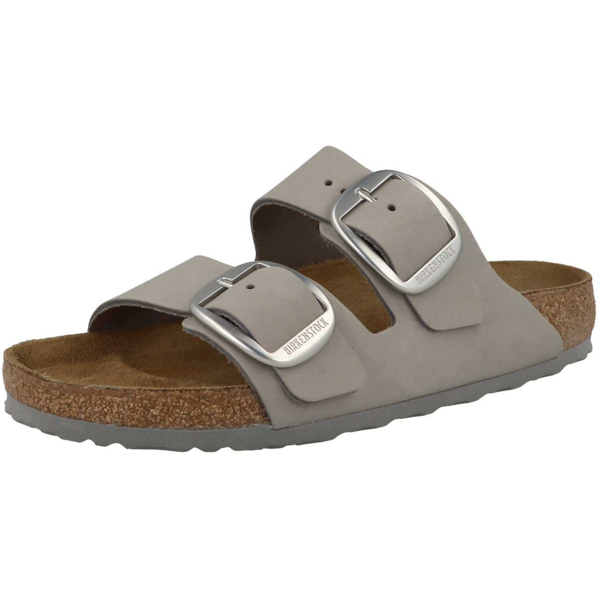 Birkenstock Arizona Big Buckle Nubukleder Sandale normal hellgrau