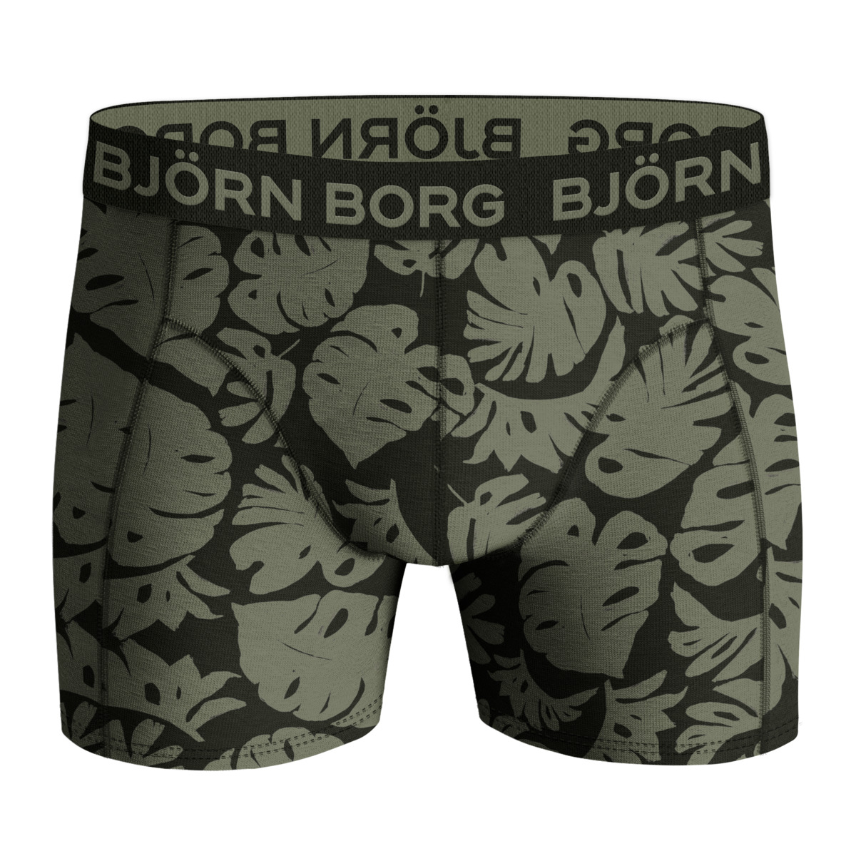 Björn Borg Cotton Stretch Boxer 5er Pack Boxershorts dunkelgruen