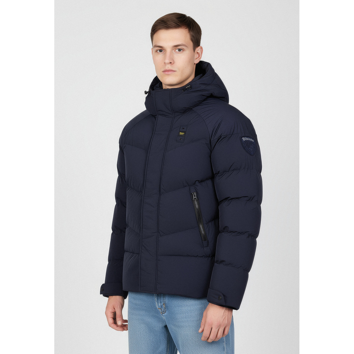 Blauer Crown Winterjacke blau
