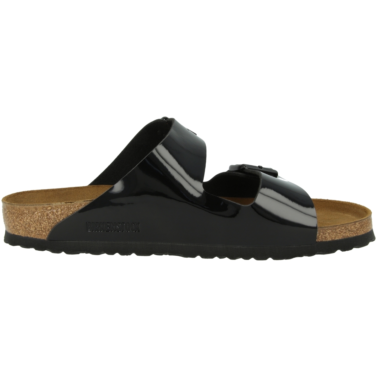 Birkenstock Arizona Birko-Flor Lack Sandale normal schwarz Birkenstock Arizona Birko-Flor Lack Sandale normal schwarz