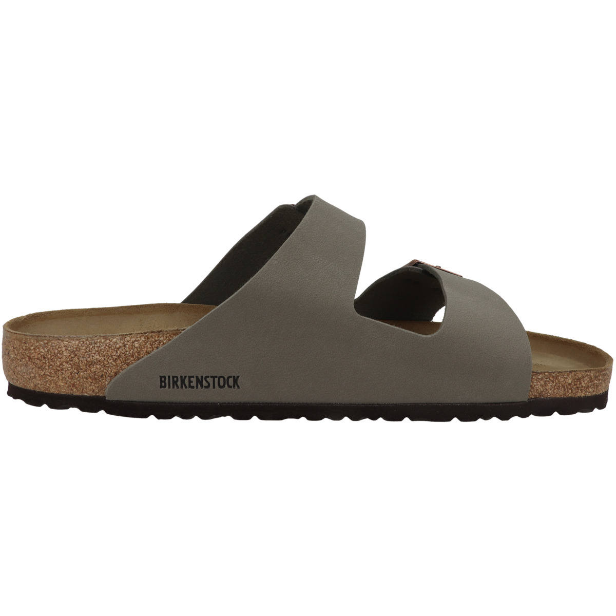 Birkenstock Arizona Birko-Flor Nubuk Sandale normal grau