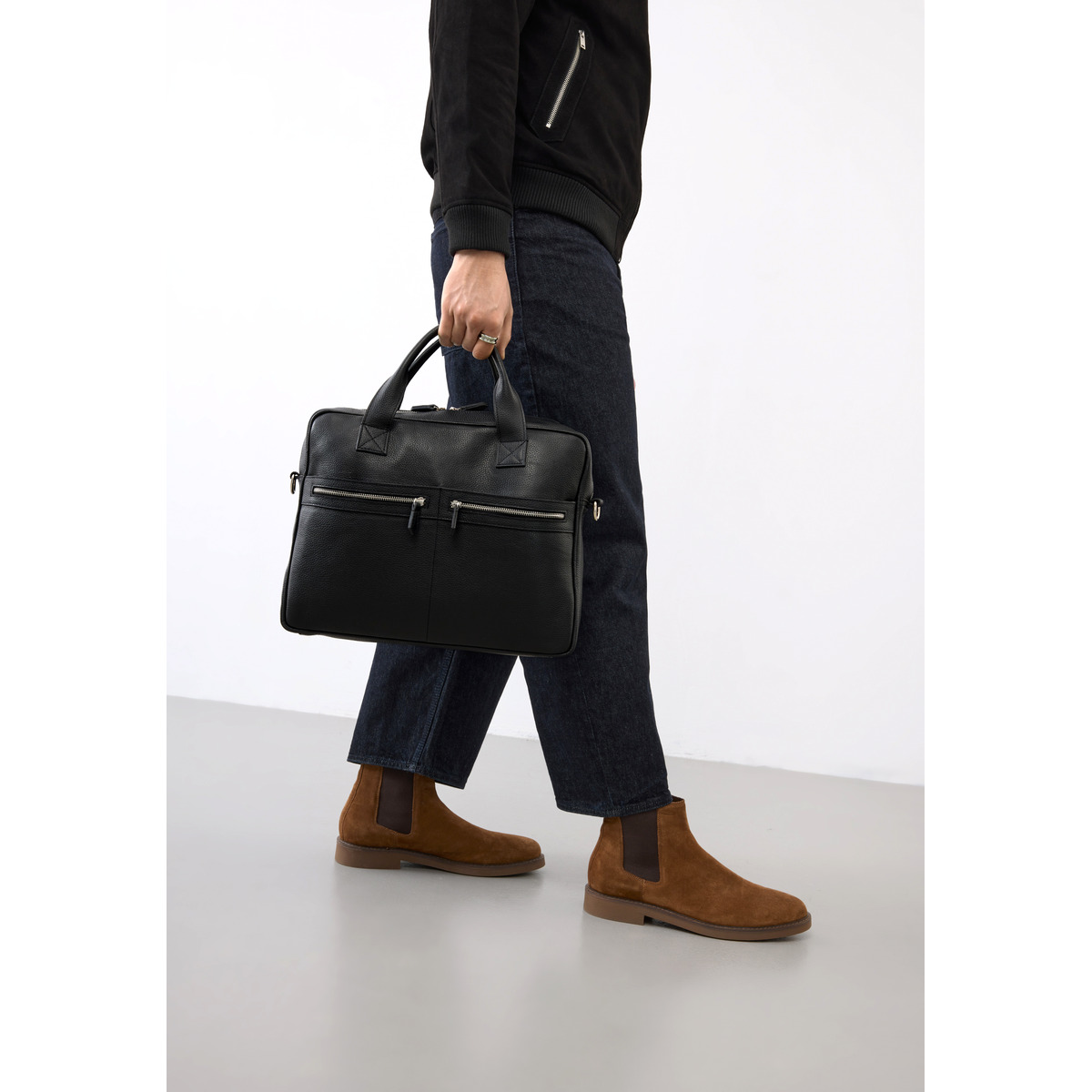 Bolongaro Trevor Fitzrovia Messenger Umhängetasche schwarz