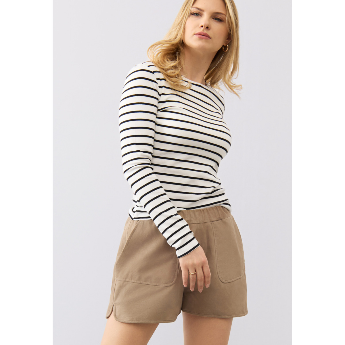 Bolongaro Trevor Tracie Short Ledershorts beige